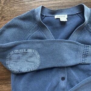 Orvis Ribbed Hawker Grandpa Core Cardigan With Elbow Patches Size Small